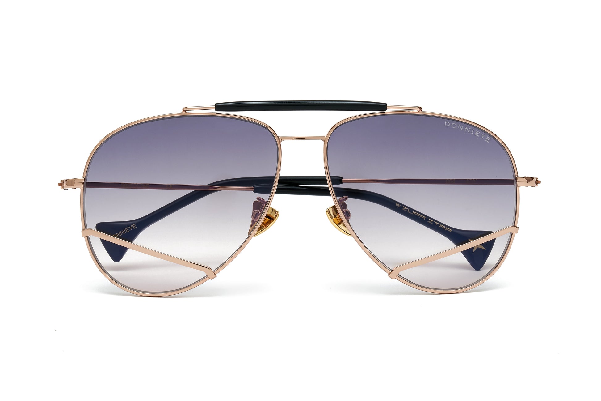 Donnieye Joy Gold Aviator Sunglasses | Designer code: DYJOY | Luxury Fashion Eshop | Lamode.com.hk