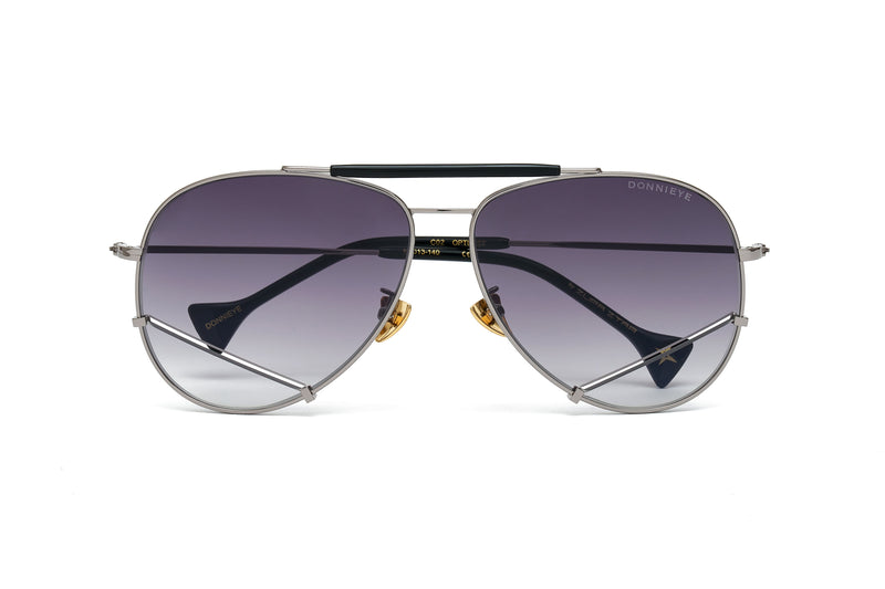 Donnieye Optimist Gold Aviator Sunglasses | Designer code: DYOPTIMIST | Luxury Fashion Eshop | Lamode.com.hk