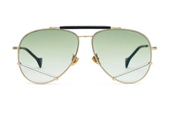 Donnieye Optimist Gold Aviator Sunglasses | Designer code: DYOPTIMIST | Luxury Fashion Eshop | Lamode.com.hk