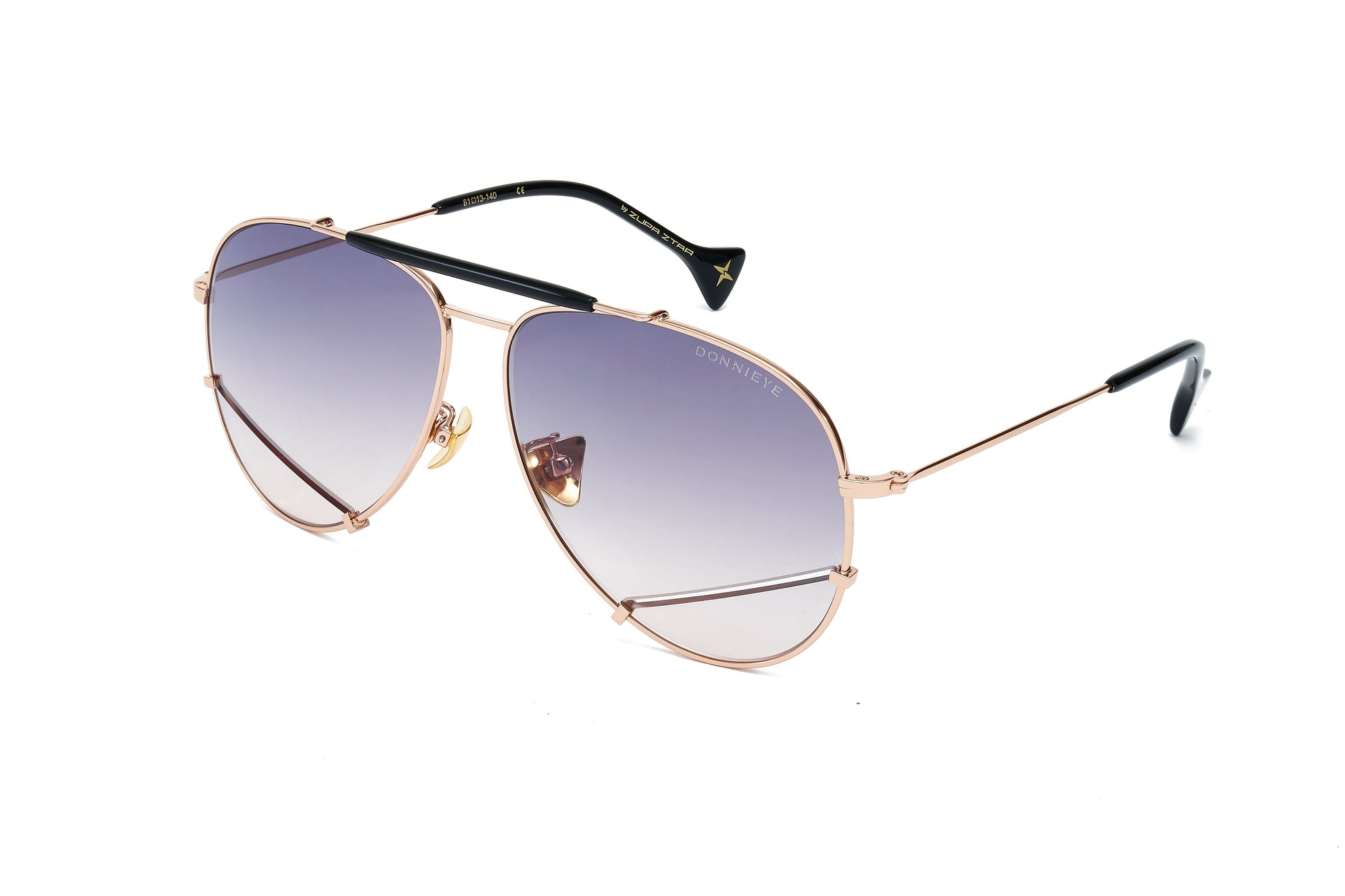 Donnieye Optimist Gold Aviator Sunglasses | Designer code: DYOPTIMIST | Luxury Fashion Eshop | Lamode.com.hk