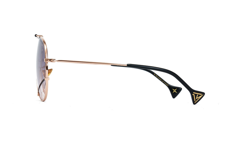 Donnieye Optimist Gold Aviator Sunglasses | Designer code: DYOPTIMIST | Luxury Fashion Eshop | Lamode.com.hk
