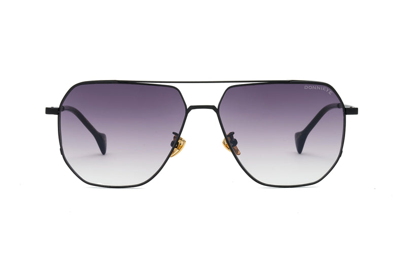 Donnieye Sagacious Black Aviator Sunglasses | Designer code: DYSAGACIOUS | Luxury Fashion Eshop | Lamode.com.hk