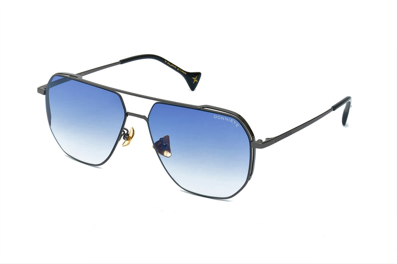 Donnieye Sagacious Black Aviator Sunglasses | Designer code: DYSAGACIOUS | Luxury Fashion Eshop | Lamode.com.hk