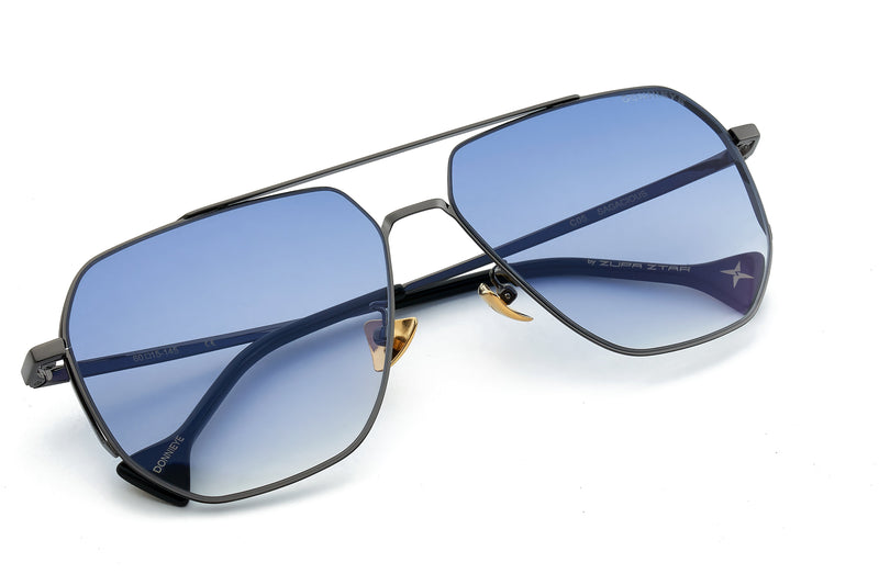 Donnieye Sagacious Black Aviator Sunglasses | Designer code: DYSAGACIOUS | Luxury Fashion Eshop | Lamode.com.hk