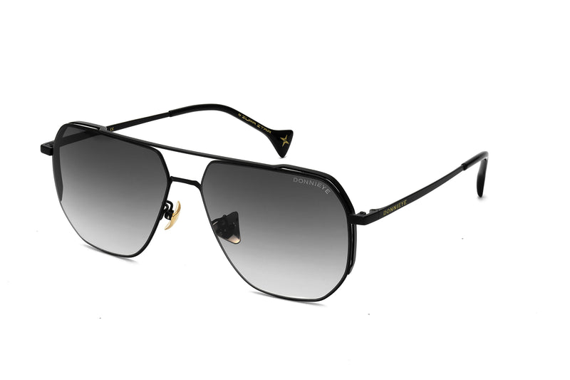 Donnieye Sagacious Black Aviator Sunglasses | Designer code: DYSAGACIOUS | Luxury Fashion Eshop | Lamode.com.hk