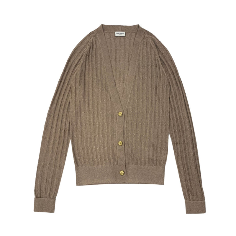 Saint Laurent Cable Knit Cardigan | Designer code: 708831Y75PV | Luxury Fashion Eshop | Lamode.com.hk