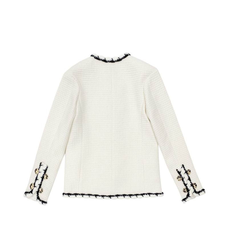 Miuccia Double Breasted Tweed Jacket | Designer code: MC2022AW0081 | Luxury Fashion Eshop | Lamode.com.hk
