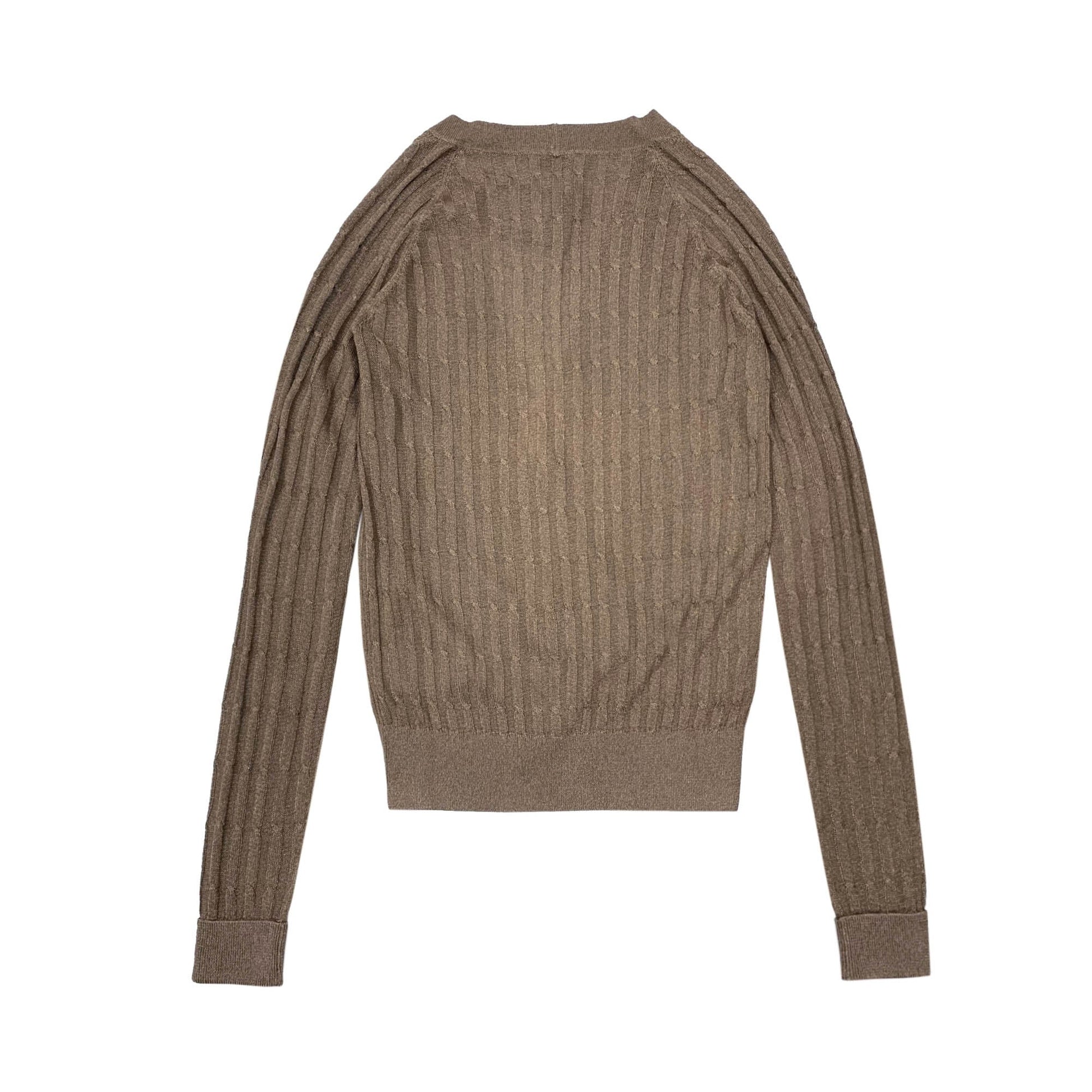 Saint Laurent Cable Knit Cardigan | Designer code: 708831Y75PV | Luxury Fashion Eshop | Lamode.com.hk