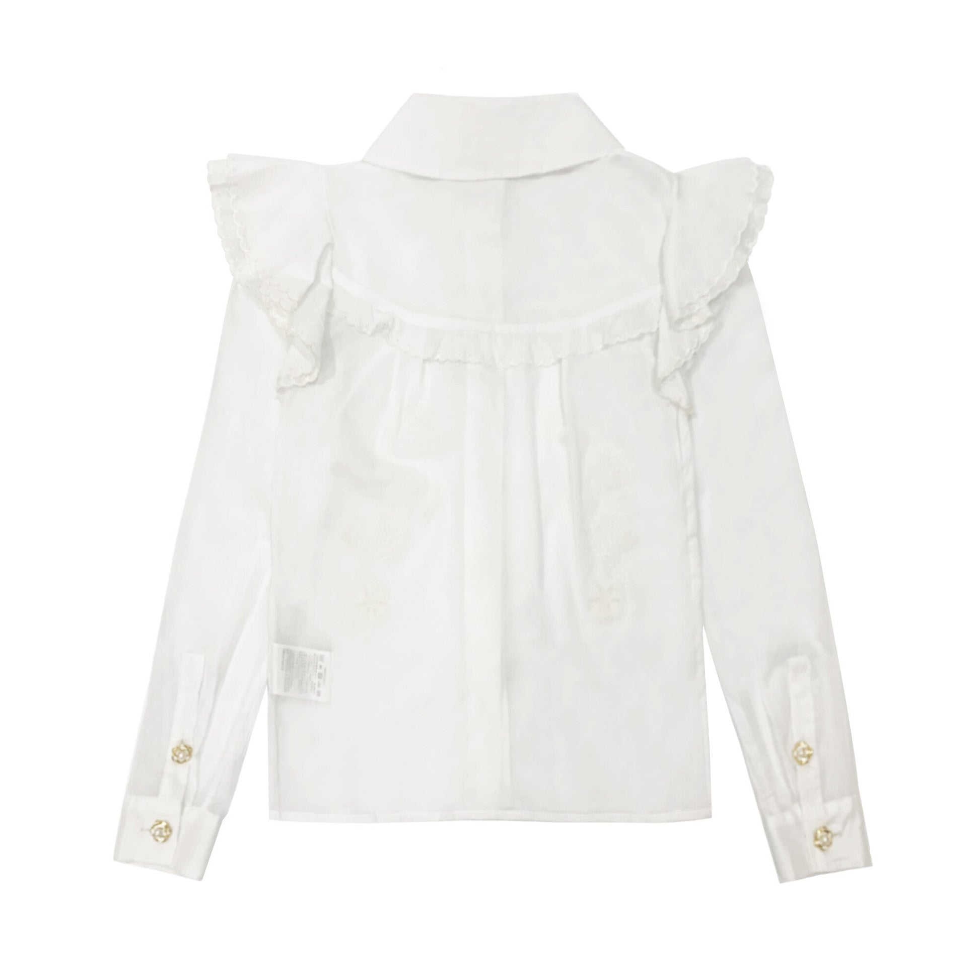 Label Mirror Floral Embroidered Shirt | Designer code: LM2022FW046 | Luxury Fashion Eshop | Lamode.com.hk