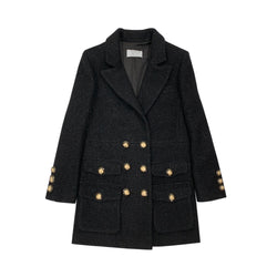 Miuccia Double Breasted Tweed Jacket | Designer code: MC2022AW0131 | Luxury Fashion Eshop | Lamode.com.hk