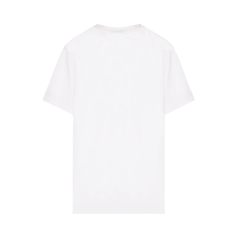 Emporio Armani Rainbow Eagle Logo Printed T-shirt | Designer code: 3G1TM61JQXZ | Luxury Fashion Eshop | Lamode.com.hk