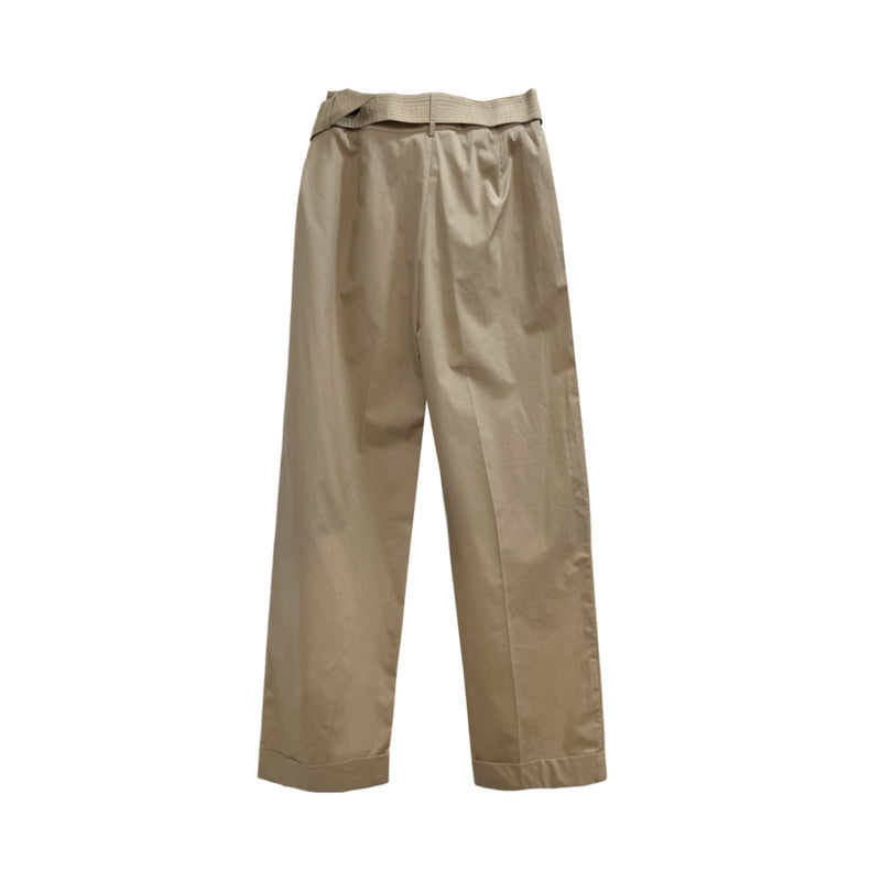 Edward Achour Belted Pants With Square Buckle | Designer code: 4430072719D | Luxury Fashion Eshop | Lamode.com.hk