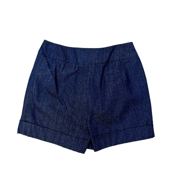 Edward Achour Decorative Buttons Denim Shorts | Designer code: 11008038 | Luxury Fashion Eshop | Lamode.com.hk