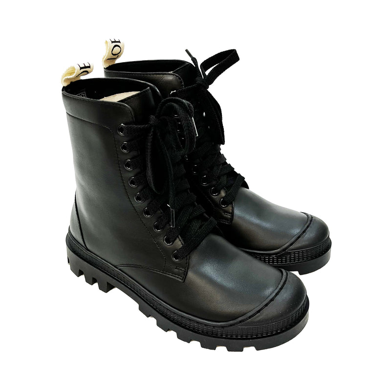 Loewe Lace Up Leather Boots | Designer code: L815285X14 | Luxury Fashion Eshop | Lamode.com.hk