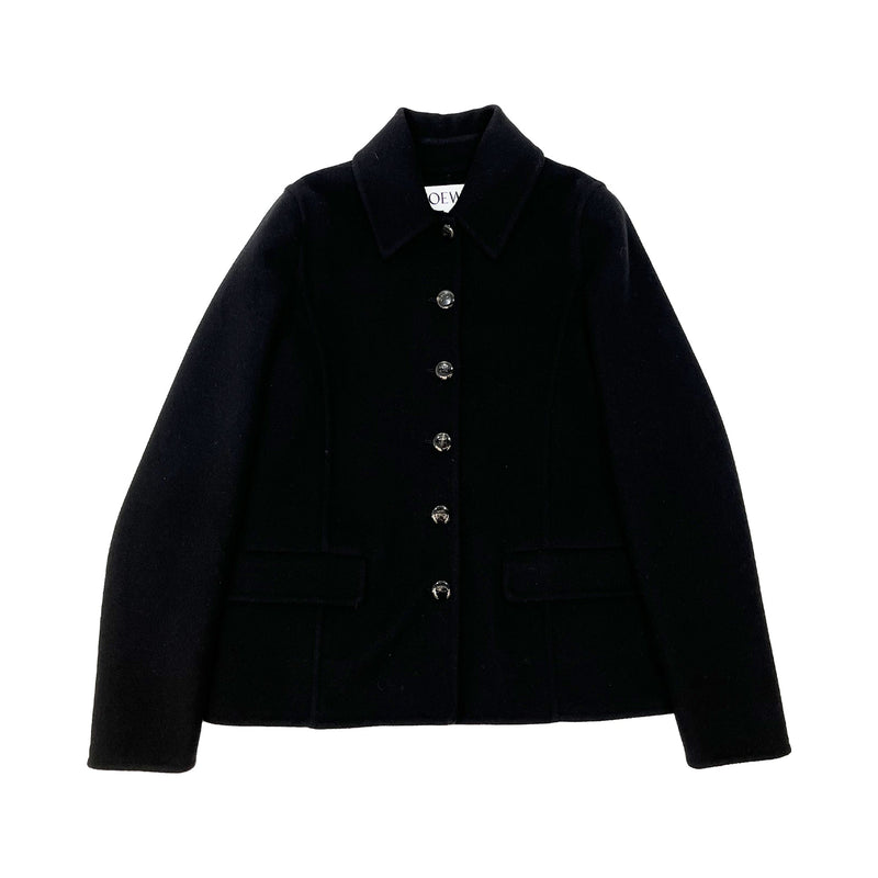 Loewe Black Wool Blend Blazer | Designer code: S540Y03X16 | Luxury Fashion Eshop | Lamode.com.hk