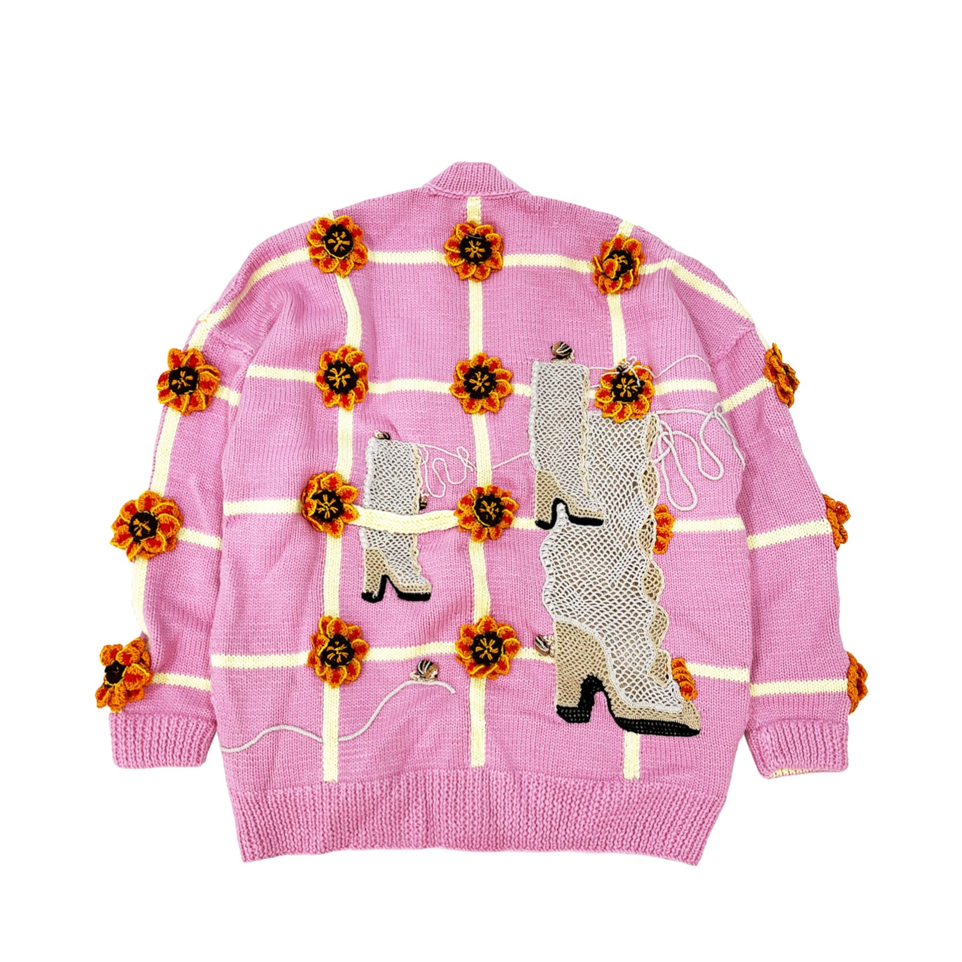 Loewe Applique Detail V Neck Cardigan | Designer code: S540Y16K15 | Luxury Fashion Eshop | Lamode.com.hk