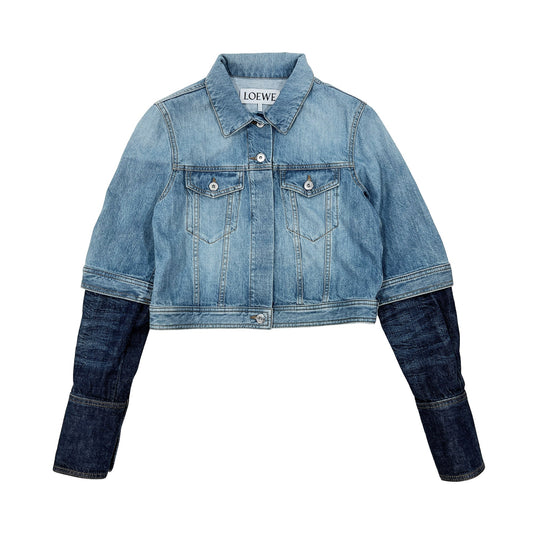 Loewe Trompe l'oeil Jacket In Denim | Designer code: S540Y50X21 | Luxury Fashion Eshop | Lamode.com.hk