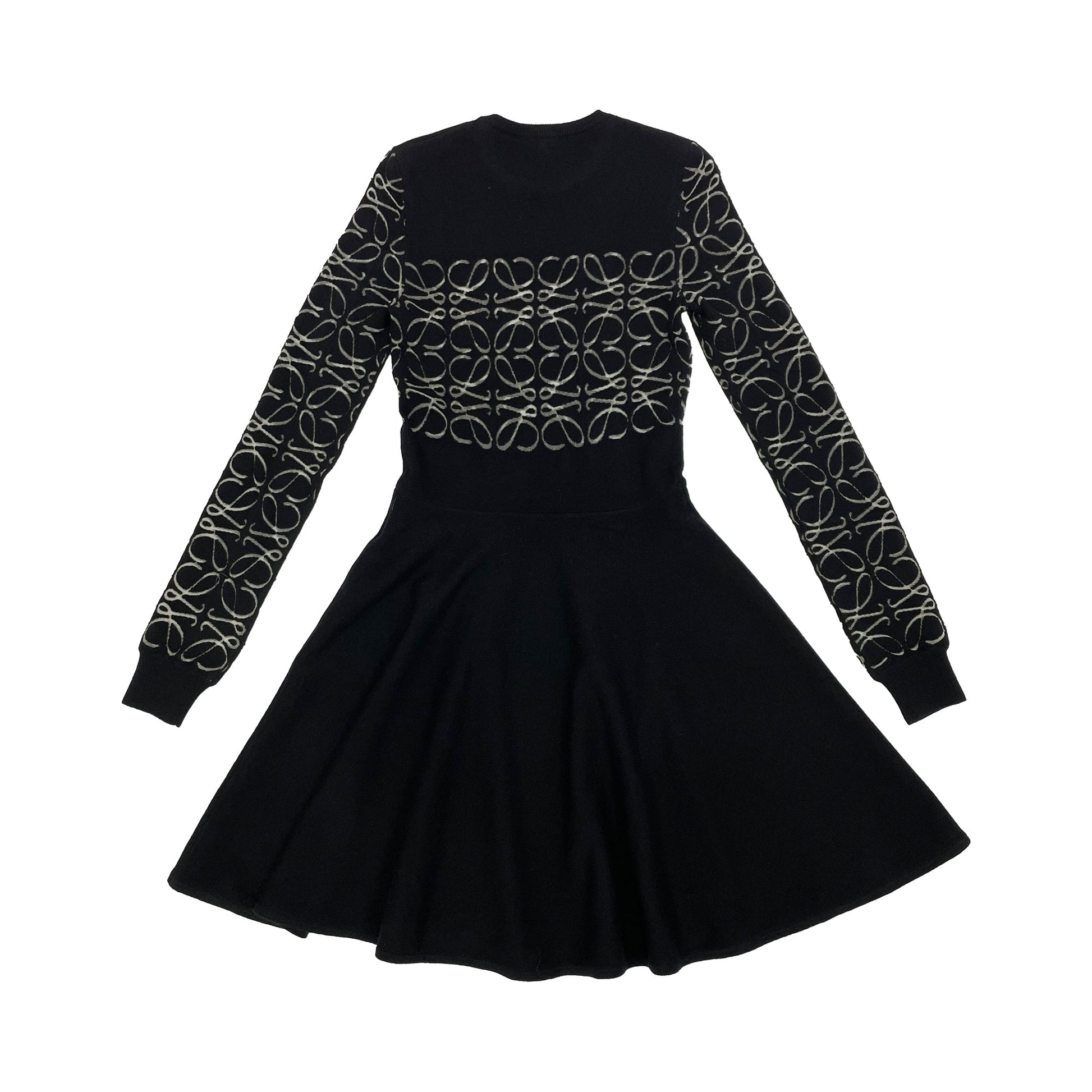 Loewe Anagram Devore Flared Mini Dress | Designer code: S540Y15K52 | Luxury Fashion Eshop | Lamode.com.hk