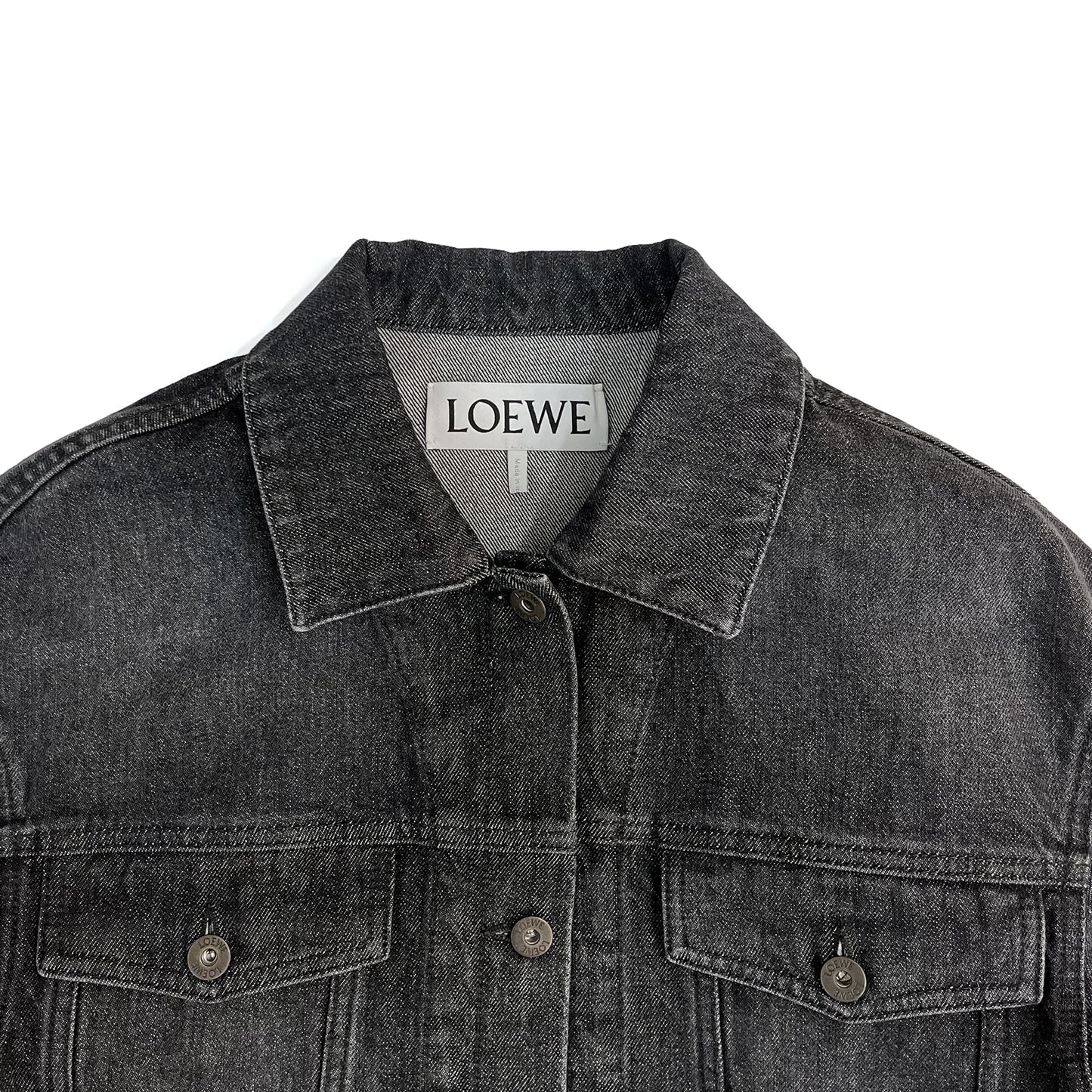 Loewe Twisted Denim Jacket | Designer code: S540Y50X17 | Luxury Fashion Eshop | Lamode.com.hk