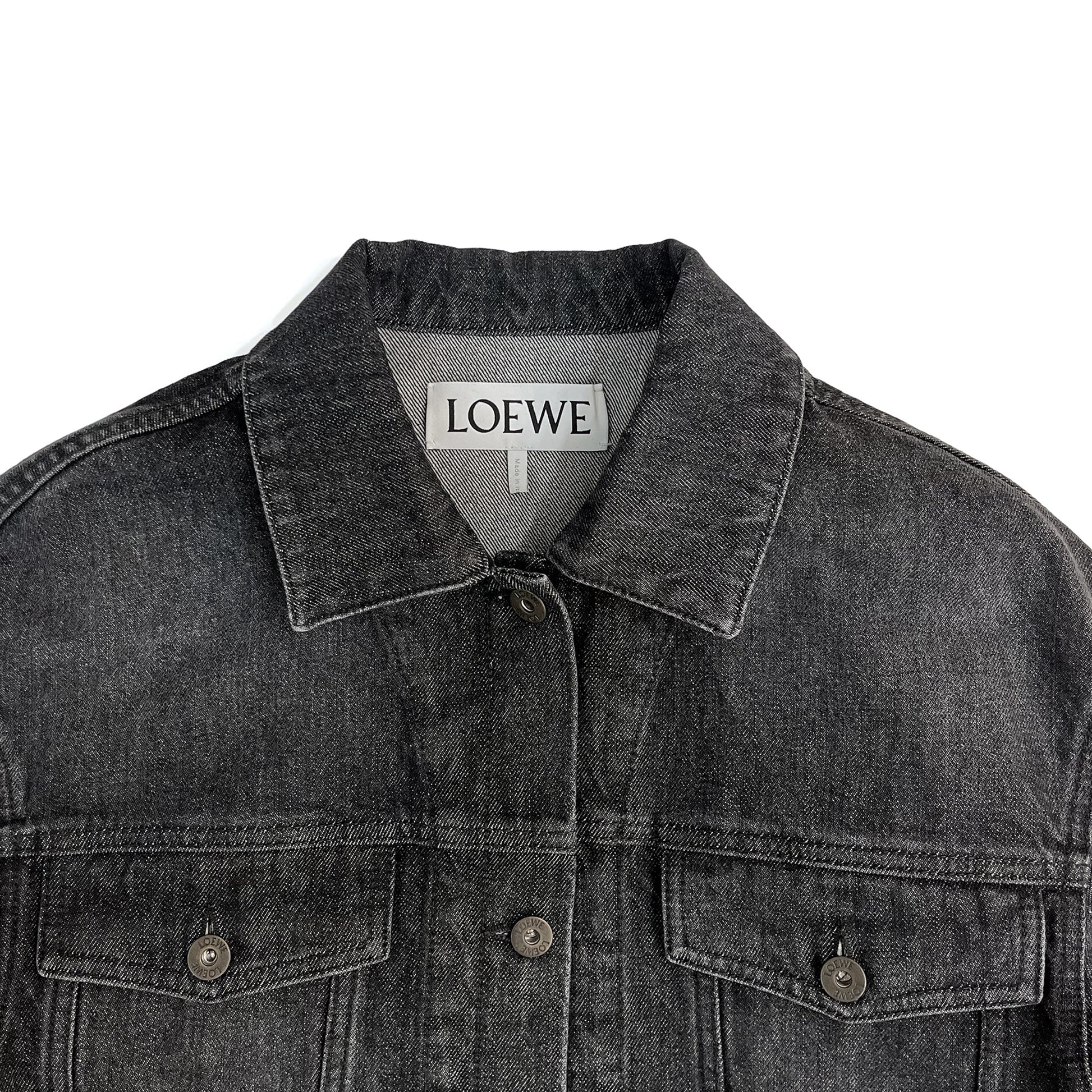 Loewe Twisted Denim Jacket | Designer code: S540Y50X17 | Luxury Fashion Eshop | Lamode.com.hk