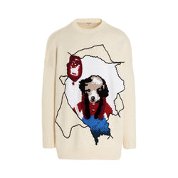 Loewe Intarsia Knit Long Sleeve Jumper | Designer code: H526Y14K81 | Luxury Fashion Eshop | Lamode.com.hk