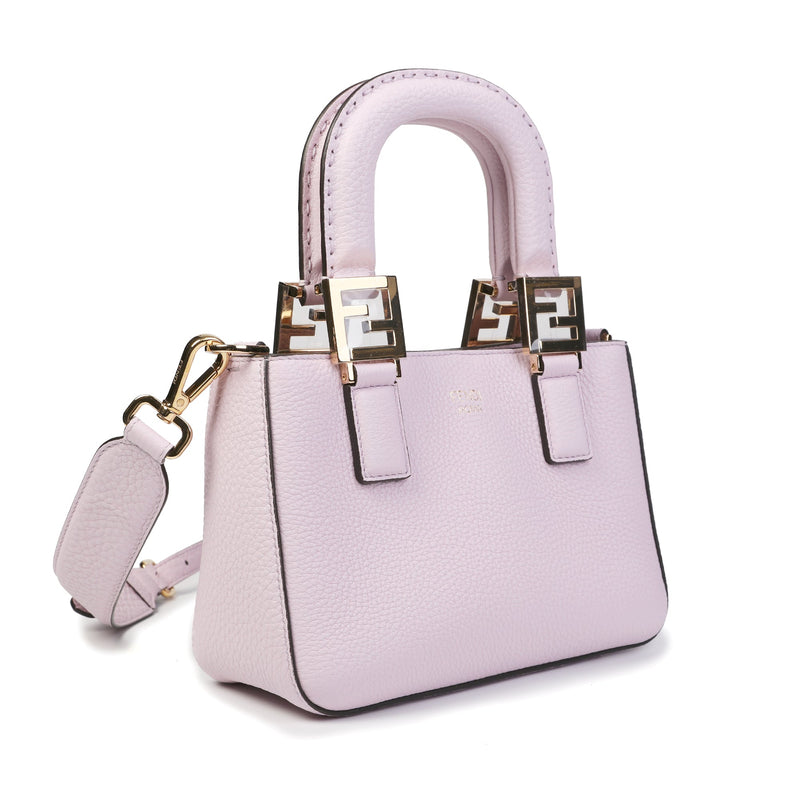 Fendi FF Mini Tote Bag | Designer code: 8BH376SFR | Luxury Fashion Eshop | Lamode.com.hk