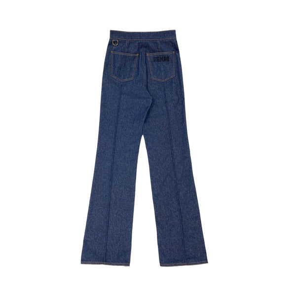 Fendi Logo Embroidered Jeans | Designer code: FLP772ALC1 | Luxury Fashion Eshop | Lamode.com.hk