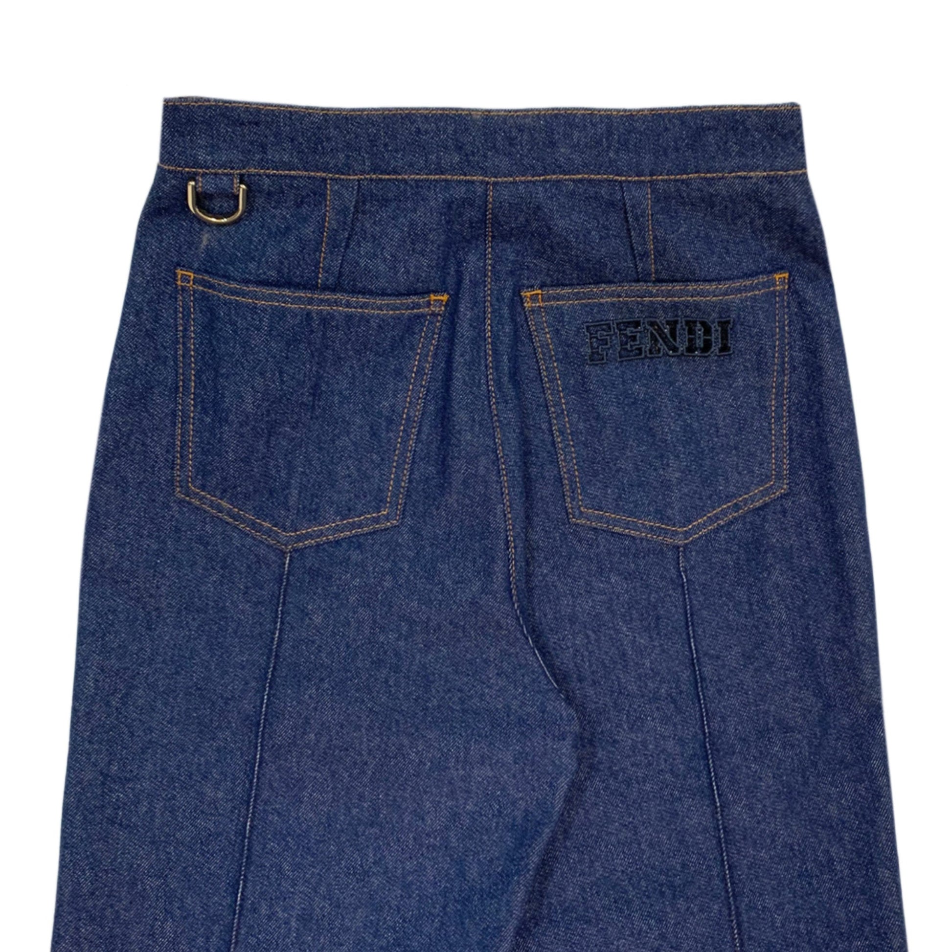 Fendi Logo Embroidered Jeans | Designer code: FLP772ALC1 | Luxury Fashion Eshop | Lamode.com.hk