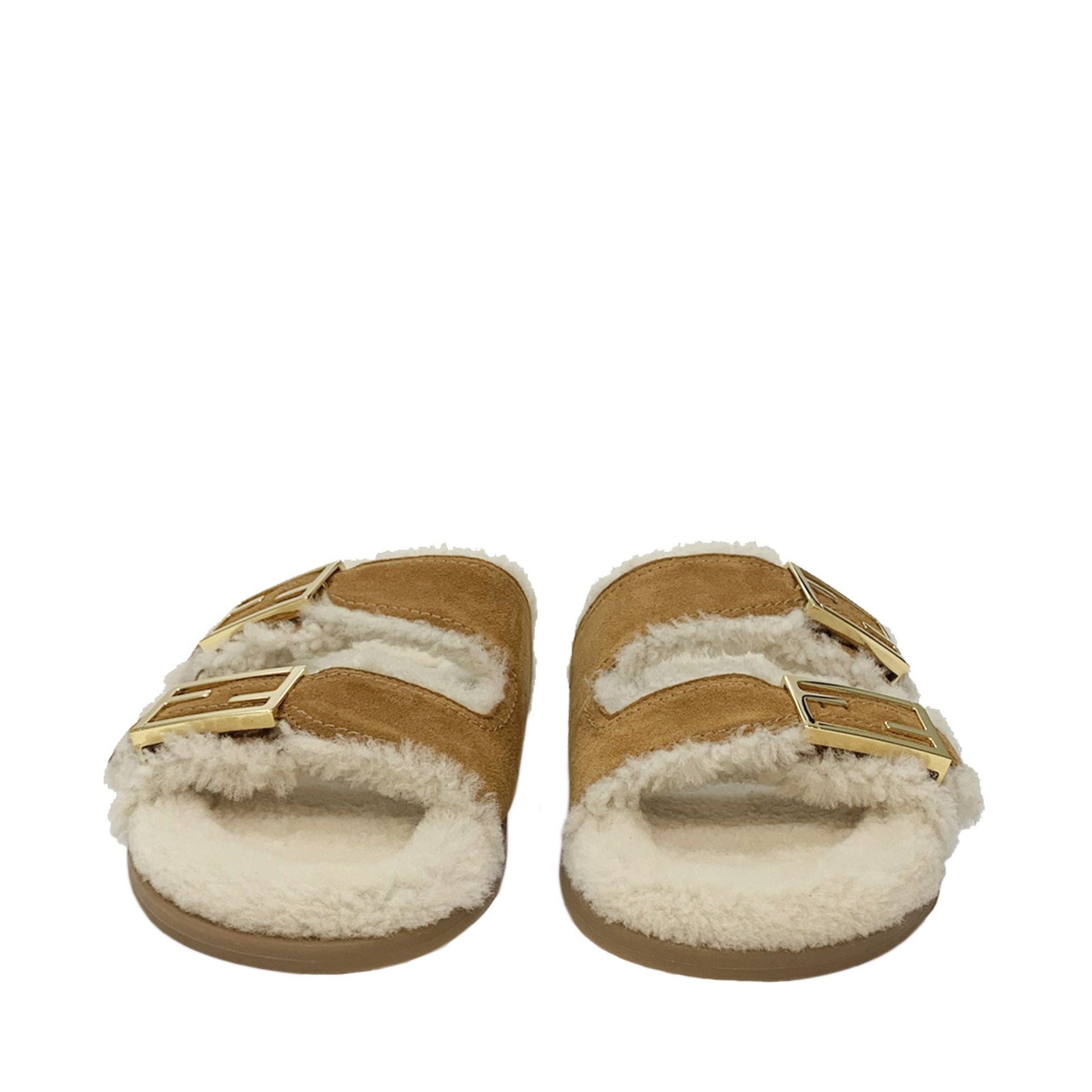 Fendi Sheepskin Slides | Designer code: 8X8327TK6 | Luxury Fashion Eshop | Lamode.com.hk