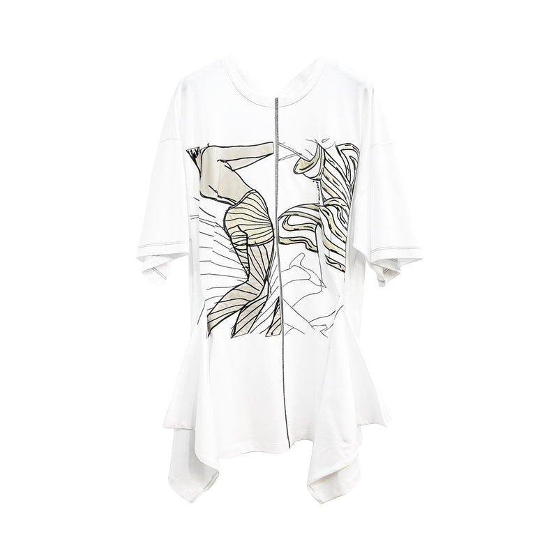 Fendi Embroidered Draped Mini Dress | Designer code: FS7888AJKT | Luxury Fashion Eshop | Lamode.com.hk