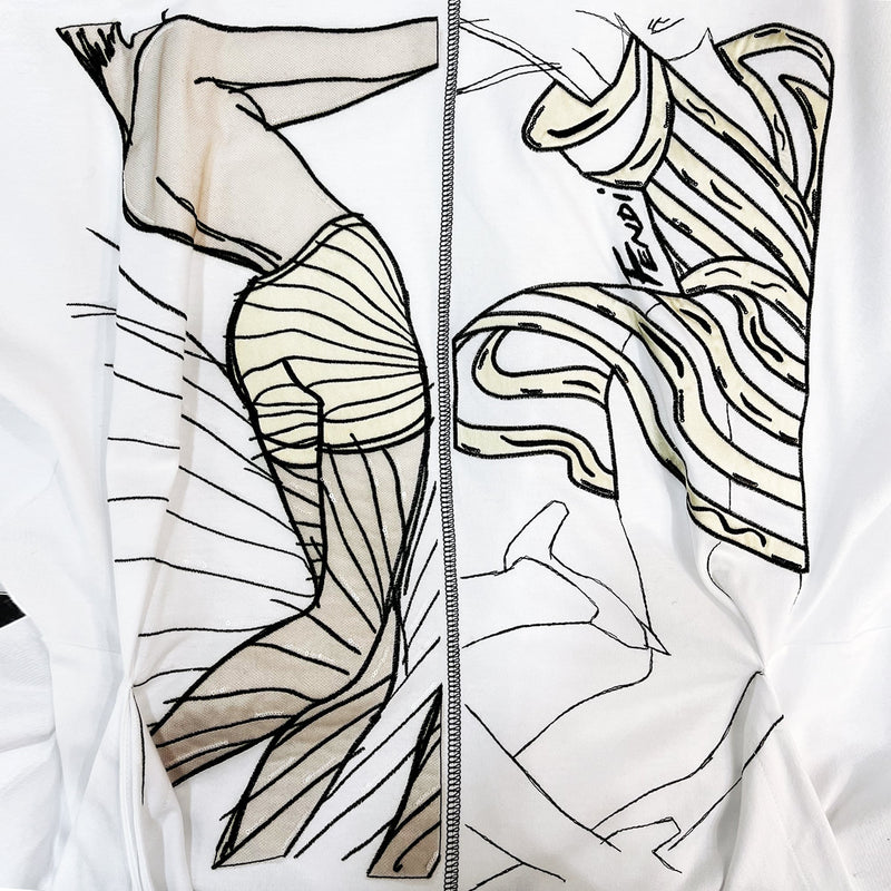 Fendi Embroidered Draped Mini Dress | Designer code: FS7888AJKT | Luxury Fashion Eshop | Lamode.com.hk