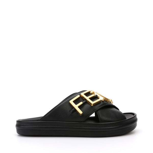 Fendi Fendigraphy Leather Sandals | Designer code: 8X8289AI1R | Luxury Fashion Eshop | Lamode.com.hk