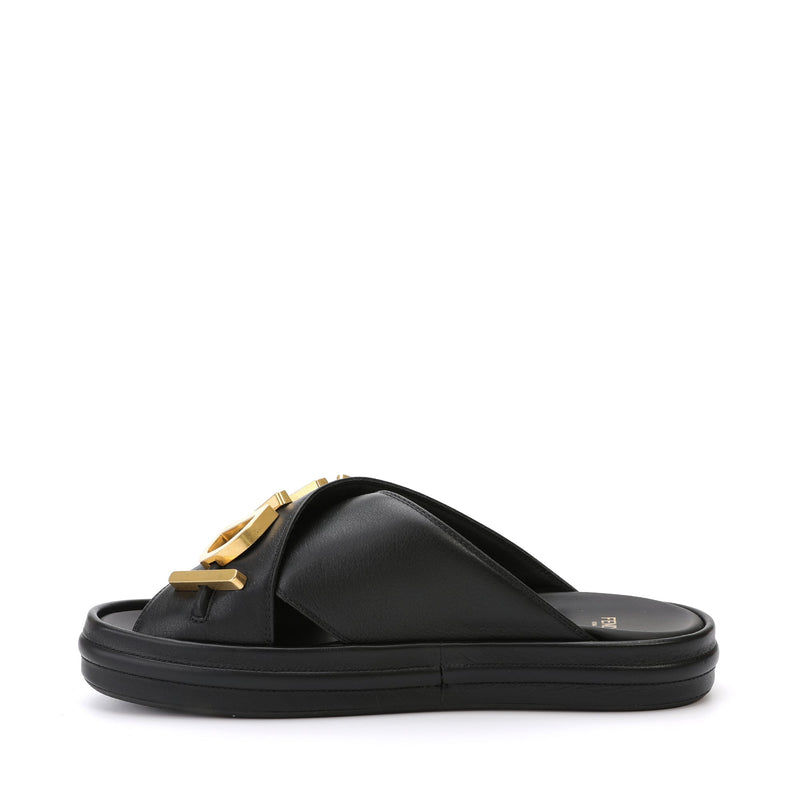Fendi Fendigraphy Leather Sandals | Designer code: 8X8289AI1R | Luxury Fashion Eshop | Lamode.com.hk