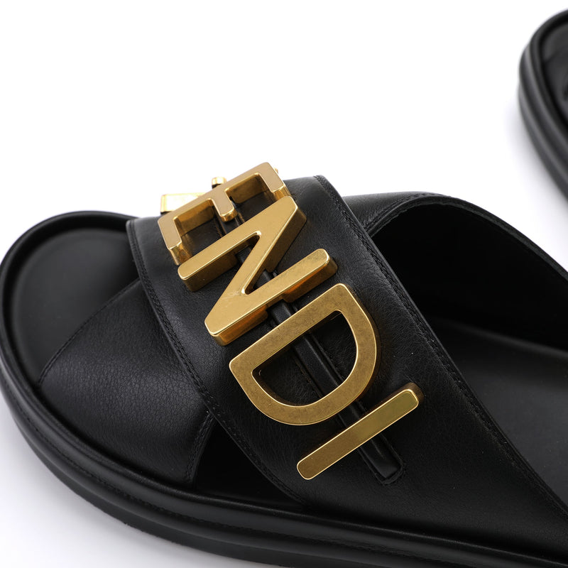 Fendi Fendigraphy Leather Sandals | Designer code: 8X8289AI1R | Luxury Fashion Eshop | Lamode.com.hk