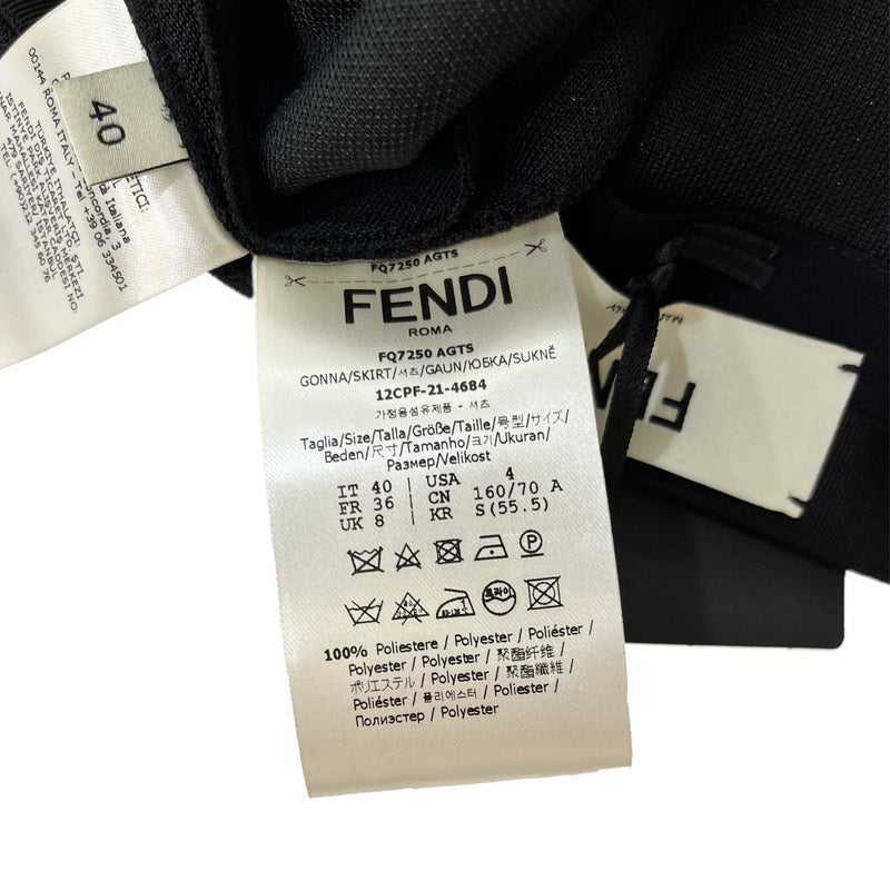 Fendi A Line Midi Skirt | Designer code: FQ7250AGTS | Luxury Fashion Eshop | Lamode.com.hk