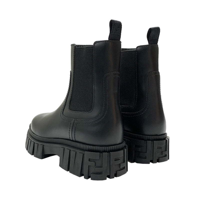 Fendi Black Leather Chelsea boots | Designer code: 8T8187AD7Q | Luxury Fashion Eshop | Lamode.com.hk