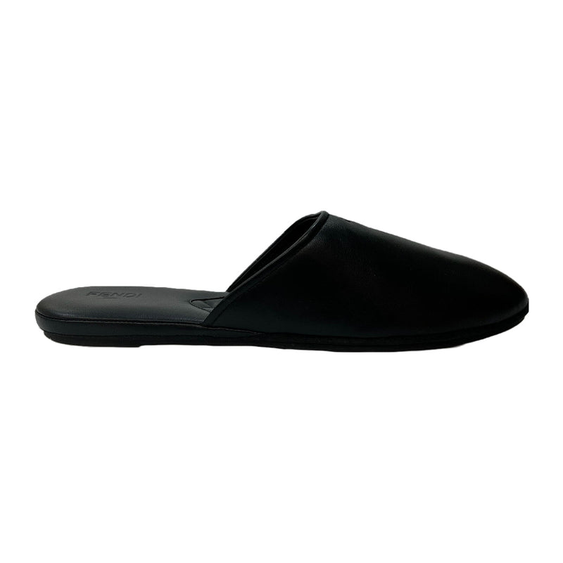Fendi Embossed Logo Leather Slippers | Designer code: 7P1422NBA | Luxury Fashion Eshop | Lamode.com.hk