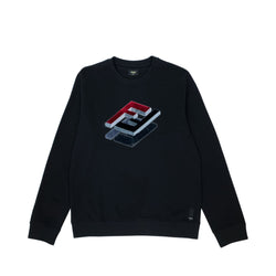 Fendi Flocked Logo Sweatshirt | Designer code: FY0178AL6P | Luxury Fashion Eshop | Lamode.com.hk