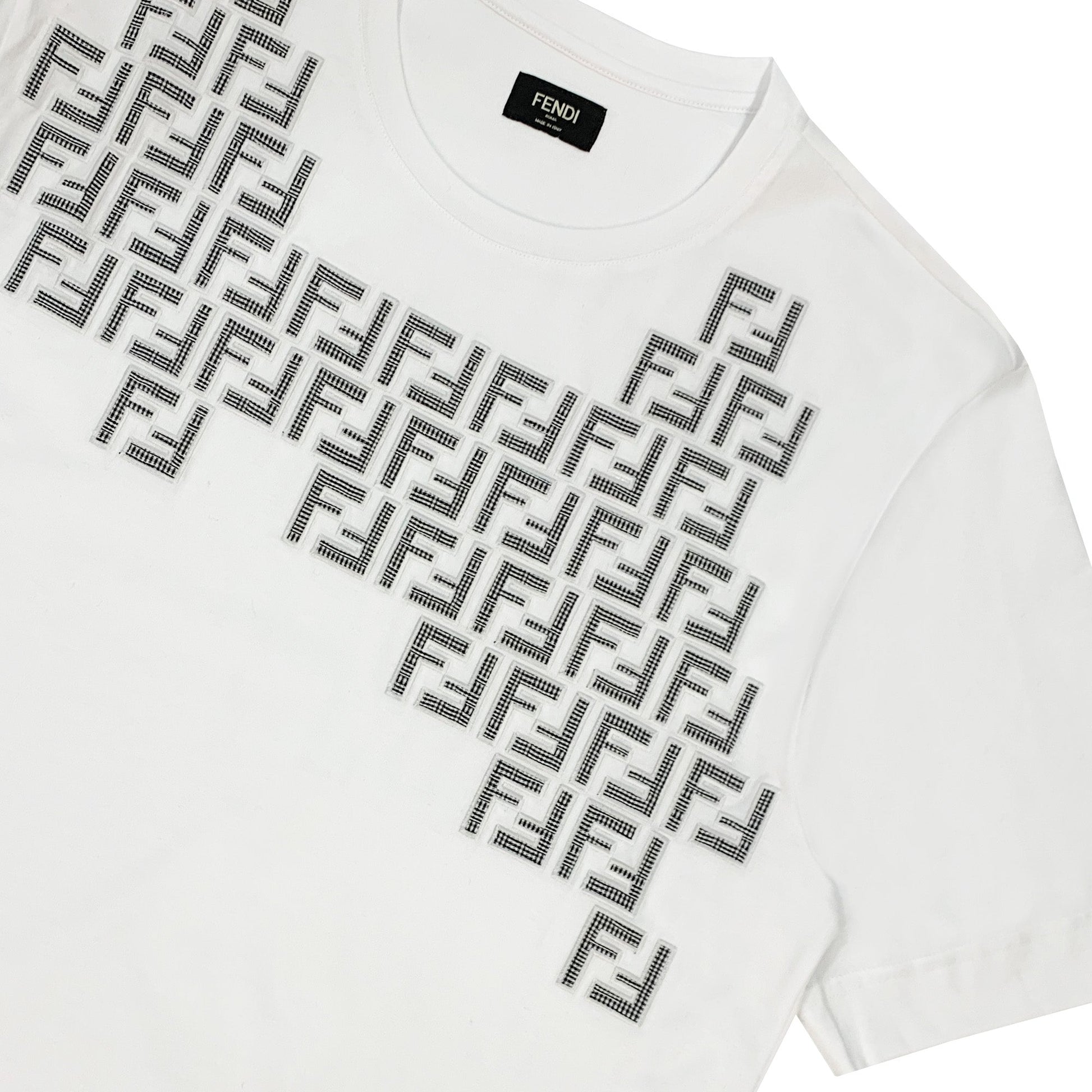 Fendi FF Logo T-shirt | Designer code: FY0936AKE0 | Luxury Fashion Eshop | Lamode.com.hk