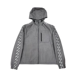 Fendi Logo And Check Print Jacket | Designer code: FAA865AL43 | Luxury Fashion Eshop | Lamode.com.hk