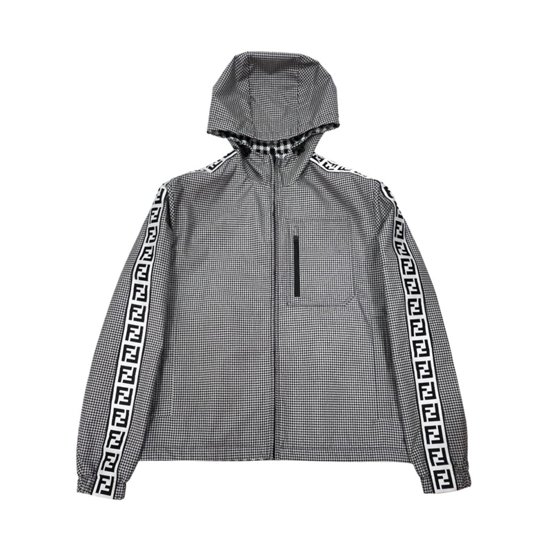 Fendi Logo And Check Print Jacket | Designer code: FAA865AL43 | Luxury Fashion Eshop | Lamode.com.hk