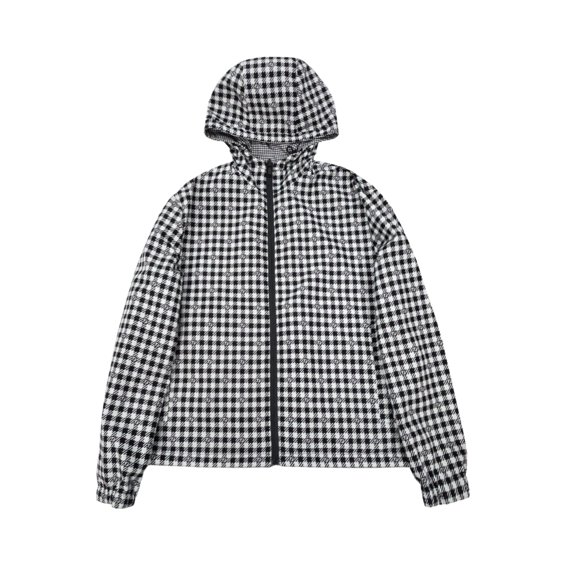Fendi Logo And Check Print Jacket | Designer code: FAA865AL43 | Luxury Fashion Eshop | Lamode.com.hk