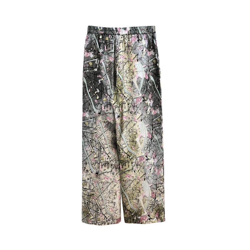 Fendi Map Printed Pants | Designer code: FB0748A9O4 | Luxury Fashion Eshop | Lamode.com.hk