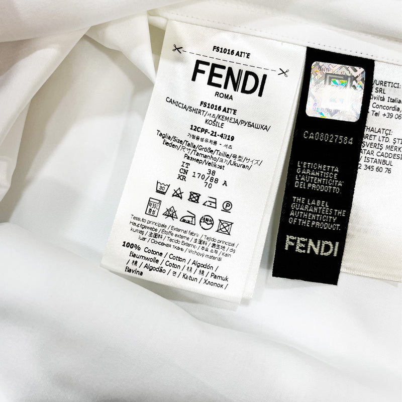 Fendi FF Embroidered Shirt | Designer code: FS1016AITE | Luxury Fashion Eshop | Lamode.com.hk