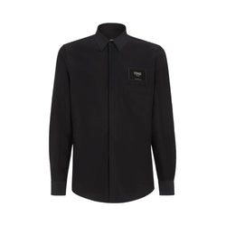 Fendi Logo Patch Long Sleeved Shirt | Designer code: FS0585A9RT | Luxury Fashion Eshop | Lamode.com.hk