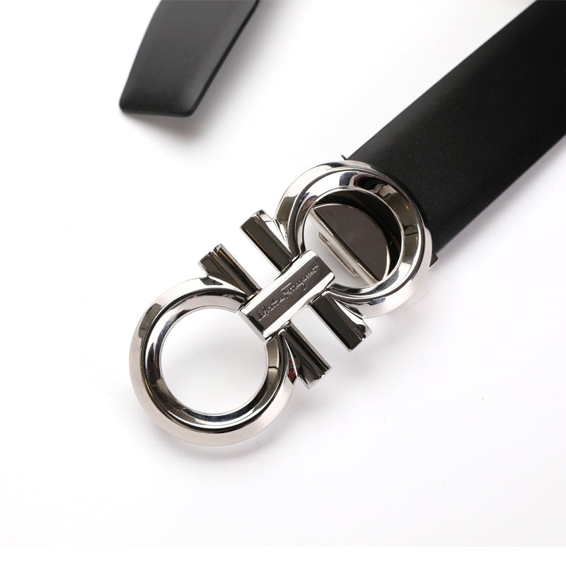 Salvatore Ferragamo Reversible Gancini Buckle Leather Belt (Without Box) | Designer code: 694743 | Luxury Fashion Eshop | Lamode.com.hk