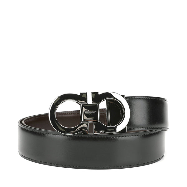 Salvatore Ferragamo Reversable Gancini Buckle Leather Belt | Designer code: 644557 | Luxury Fashion Eshop | Lamode.com.hk