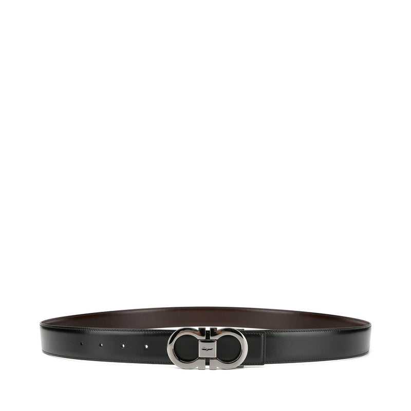 Salvatore Ferragamo Reversable Gancini Buckle Leather Belt | Designer code: 644557 | Luxury Fashion Eshop | Lamode.com.hk