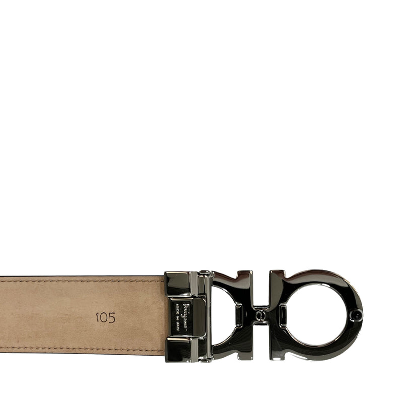 Salvatore Ferragamo Tonal Gancini Buckle Belt | Designer code: 671502 | Luxury Fashion Eshop | Lamode.com.hk