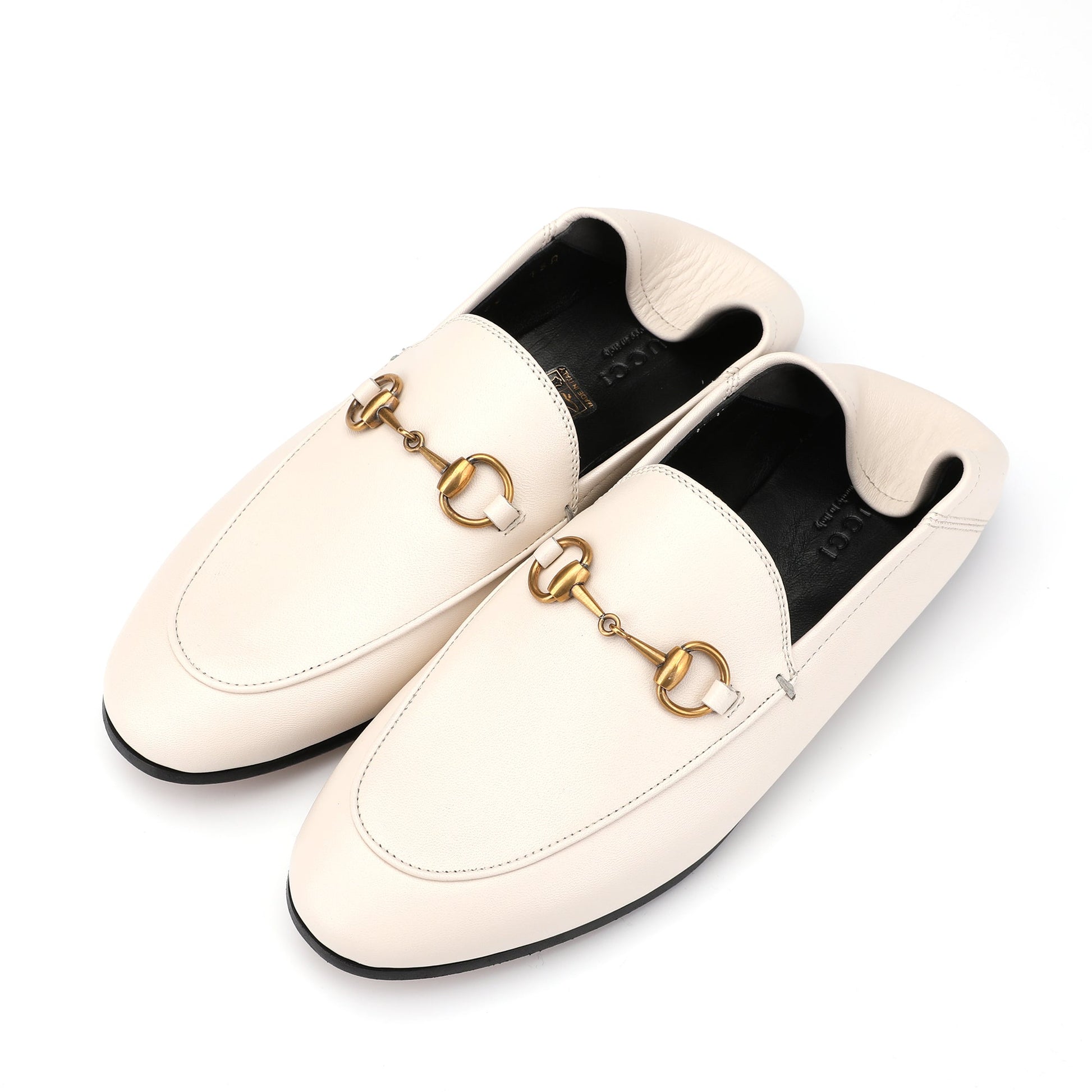Gucci Babouche Counter Horsebit Leather Loafers | Designer code: 414998DLC00 | Luxury Fashion Eshop | Lamode.com.hk